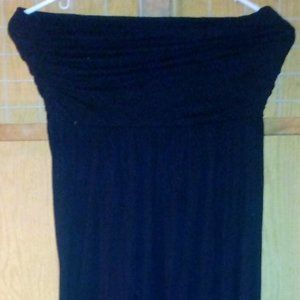 Black halter top dress